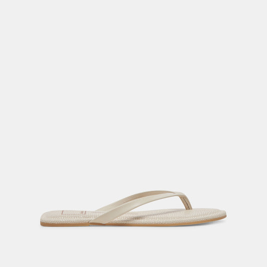 LAYNEY SANDALS IVORY LEATHER | Dolce Vita