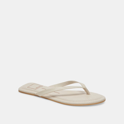 LAYNEY SANDALS IVORY LEATHER | Dolce Vita