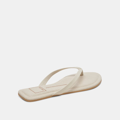 LAYNEY SANDALS IVORY LEATHER | Dolce Vita