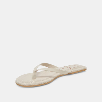 LAYNEY SANDALS IVORY LEATHER | Dolce Vita