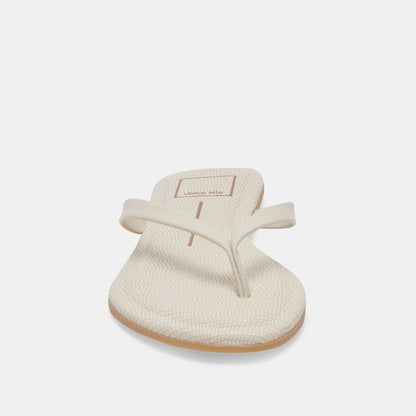 LAYNEY SANDALS IVORY LEATHER | Dolce Vita