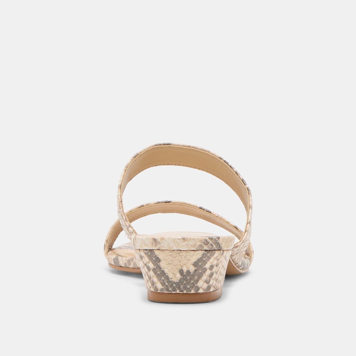 Kamile Natural Snake Embossed Leather Sandals | Dolce Vita
