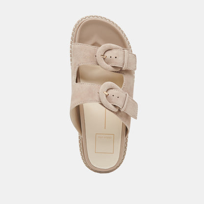 SHAUNY SANDALS DK TAUPE SUEDE | Dolce Vita