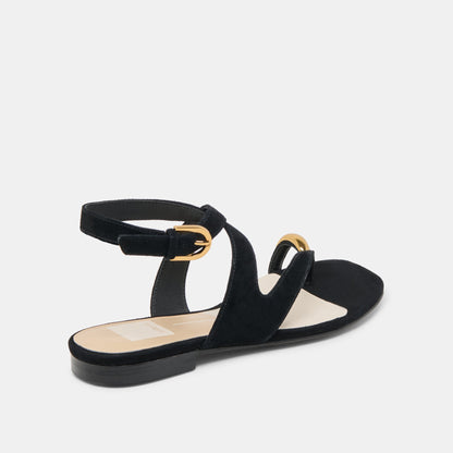 EARLA SANDALS ONYX SUEDE | Dolce Vita