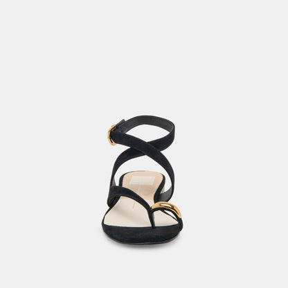 EARLA SANDALS ONYX SUEDE | Dolce Vita