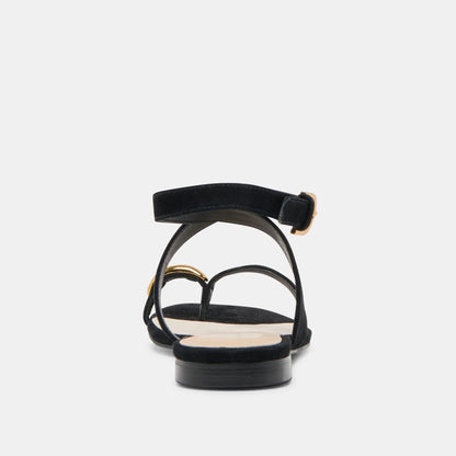 EARLA SANDALS ONYX SUEDE | Dolce Vita