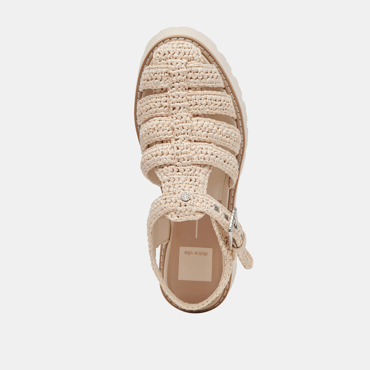 LASLY SANDALS OATMEAL KNIT | Dolce Vita