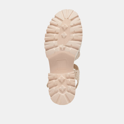 LASLY SANDALS OATMEAL KNIT | Dolce Vita