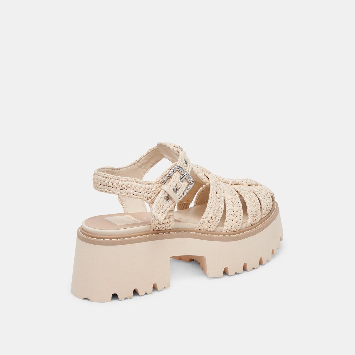 LASLY SANDALS OATMEAL KNIT | Dolce Vita