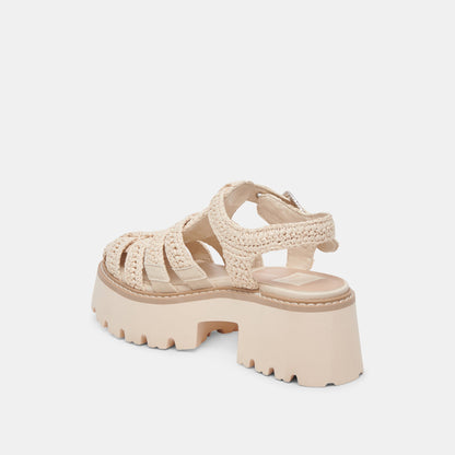 LASLY SANDALS OATMEAL KNIT | Dolce Vita