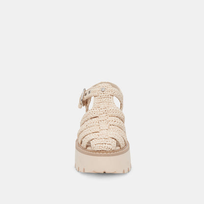 LASLY SANDALS OATMEAL KNIT | Dolce Vita