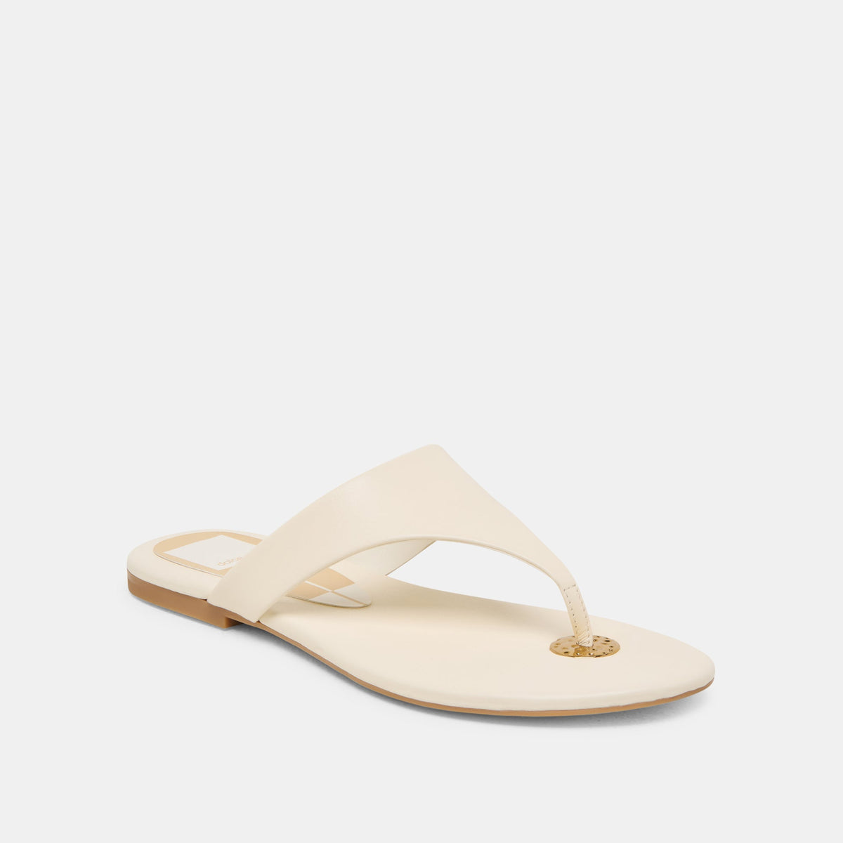KITTLE SANDALS OFF WHITE LEATHER | Dolce Vita