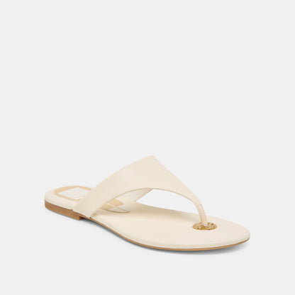 KITTLE SANDALS OFF WHITE LEATHER | Dolce Vita