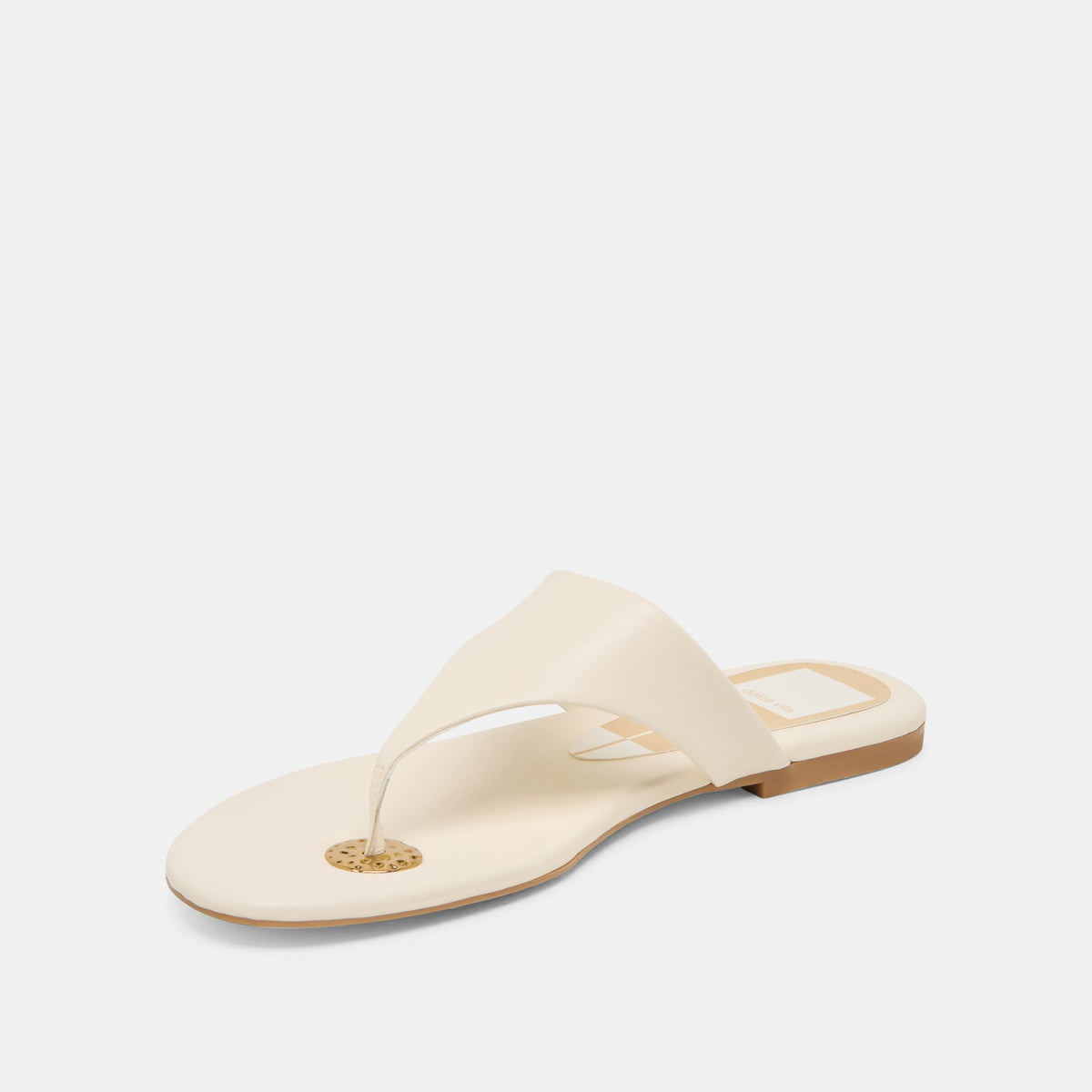 KITTLE SANDALS OFF WHITE LEATHER | Dolce Vita