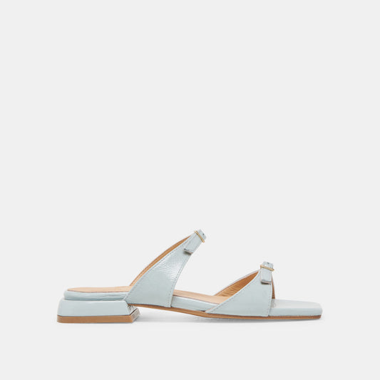 LAVERN SANDALS ICE BLUE CRINKLE PATENT | Dolce Vita