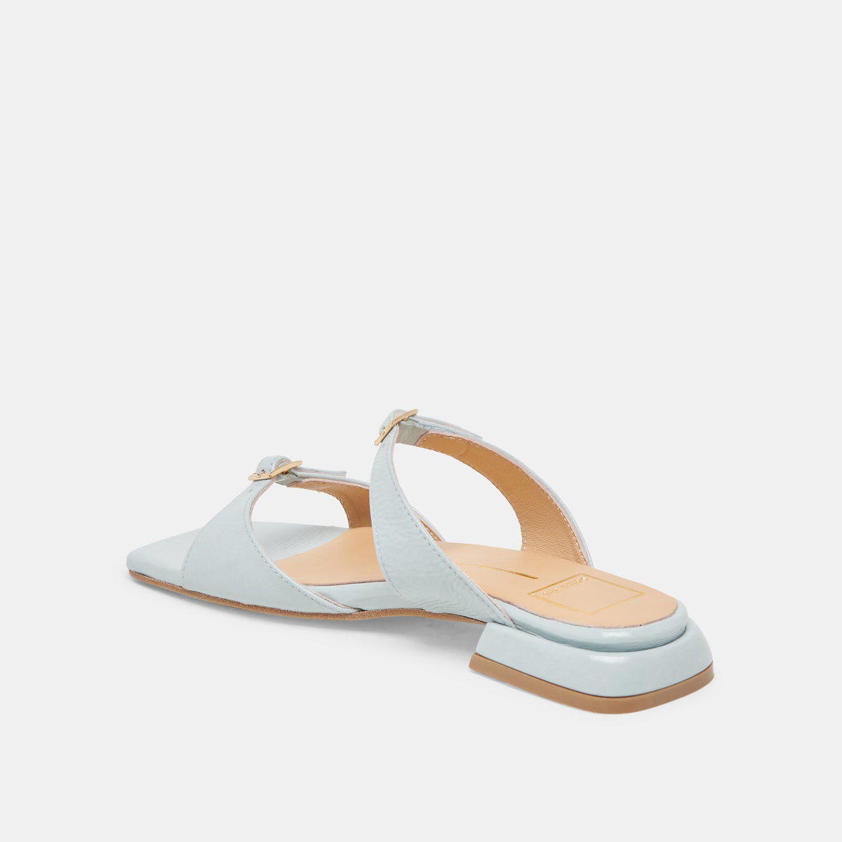 LAVERN SANDALS ICE BLUE CRINKLE PATENT | Dolce Vita