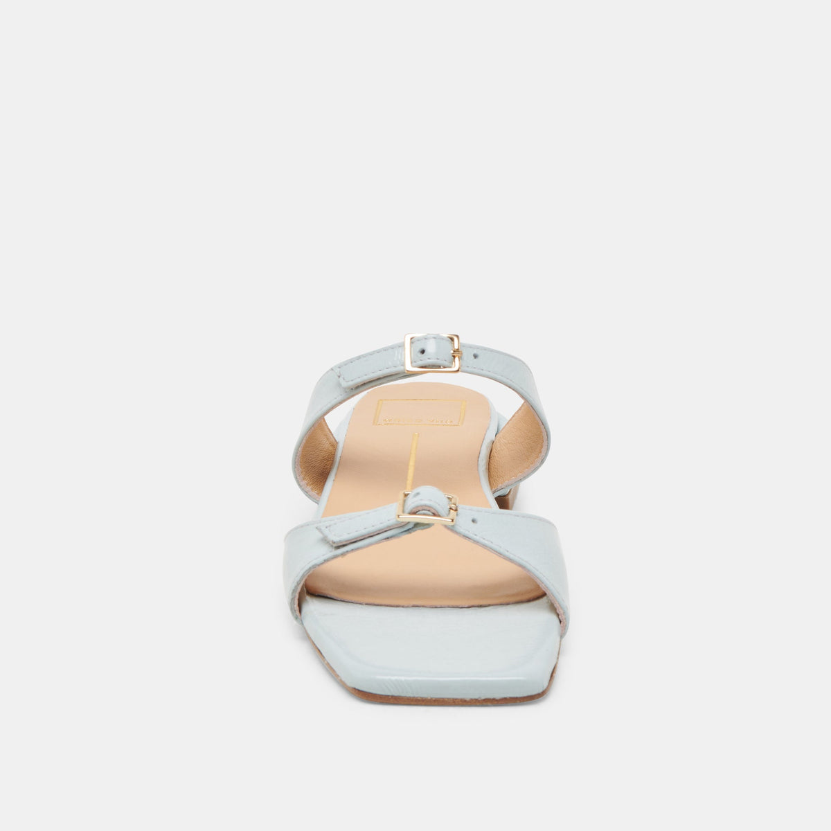 LAVERN SANDALS ICE BLUE CRINKLE PATENT | Dolce Vita