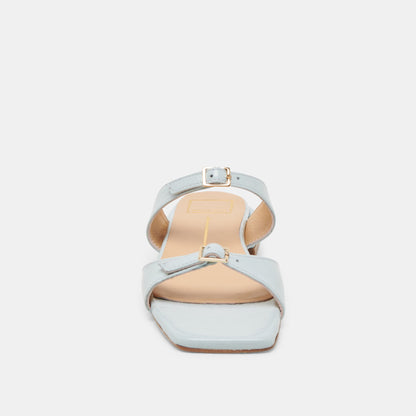 LAVERN SANDALS ICE BLUE CRINKLE PATENT | Dolce Vita