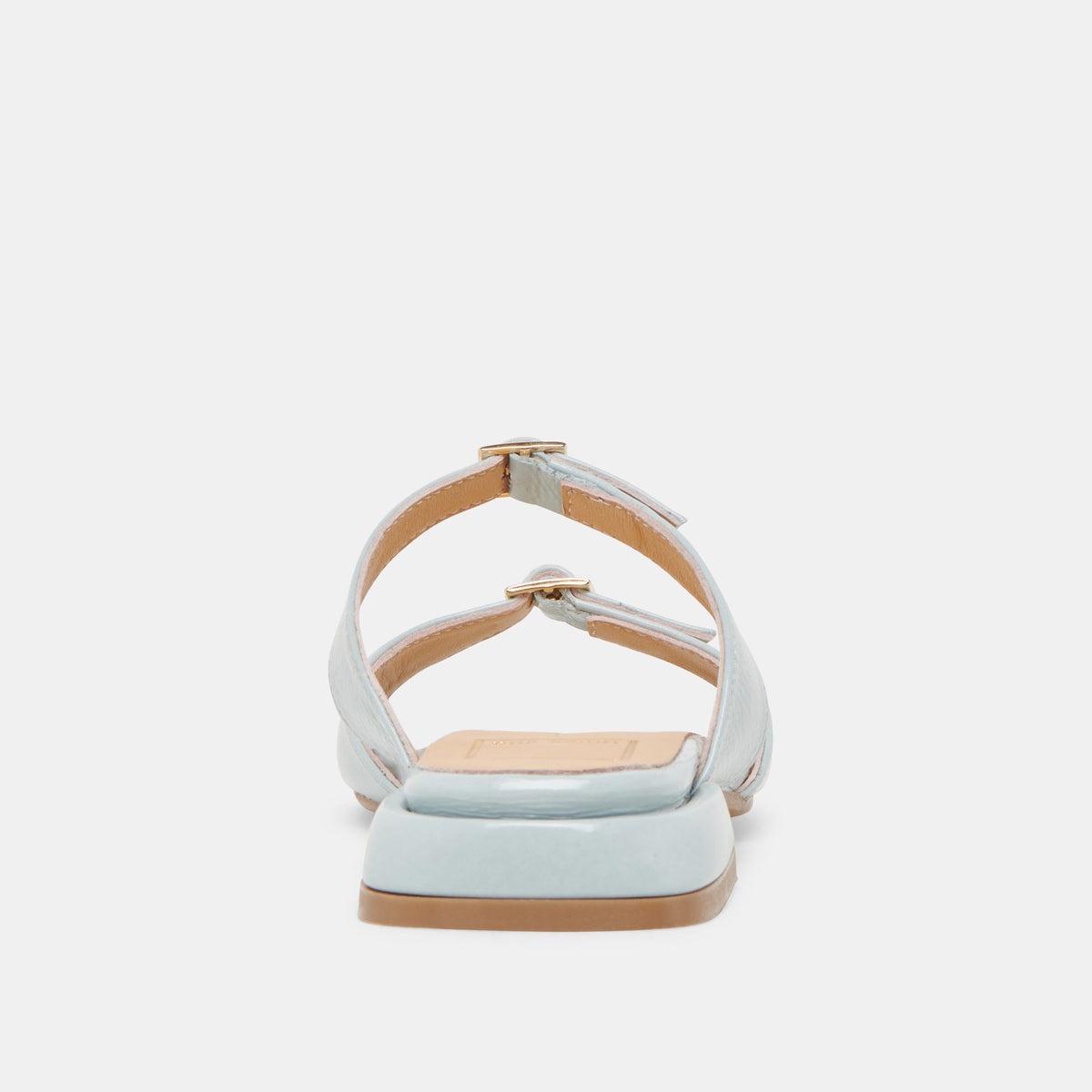 LAVERN SANDALS ICE BLUE CRINKLE PATENT | Dolce Vita