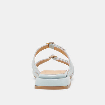 LAVERN SANDALS ICE BLUE CRINKLE PATENT | Dolce Vita