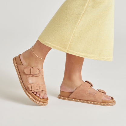 SHAUNY SANDALS TOFFEE SUEDE | Dolce Vita