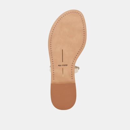 WINK WIDE SANDALS BONE LEATHER | Dolce Vita