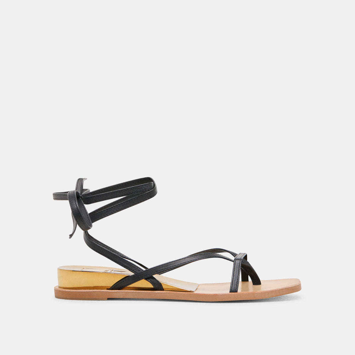 RUDIE SANDALS BLACK LEATHER | Dolce Vita
