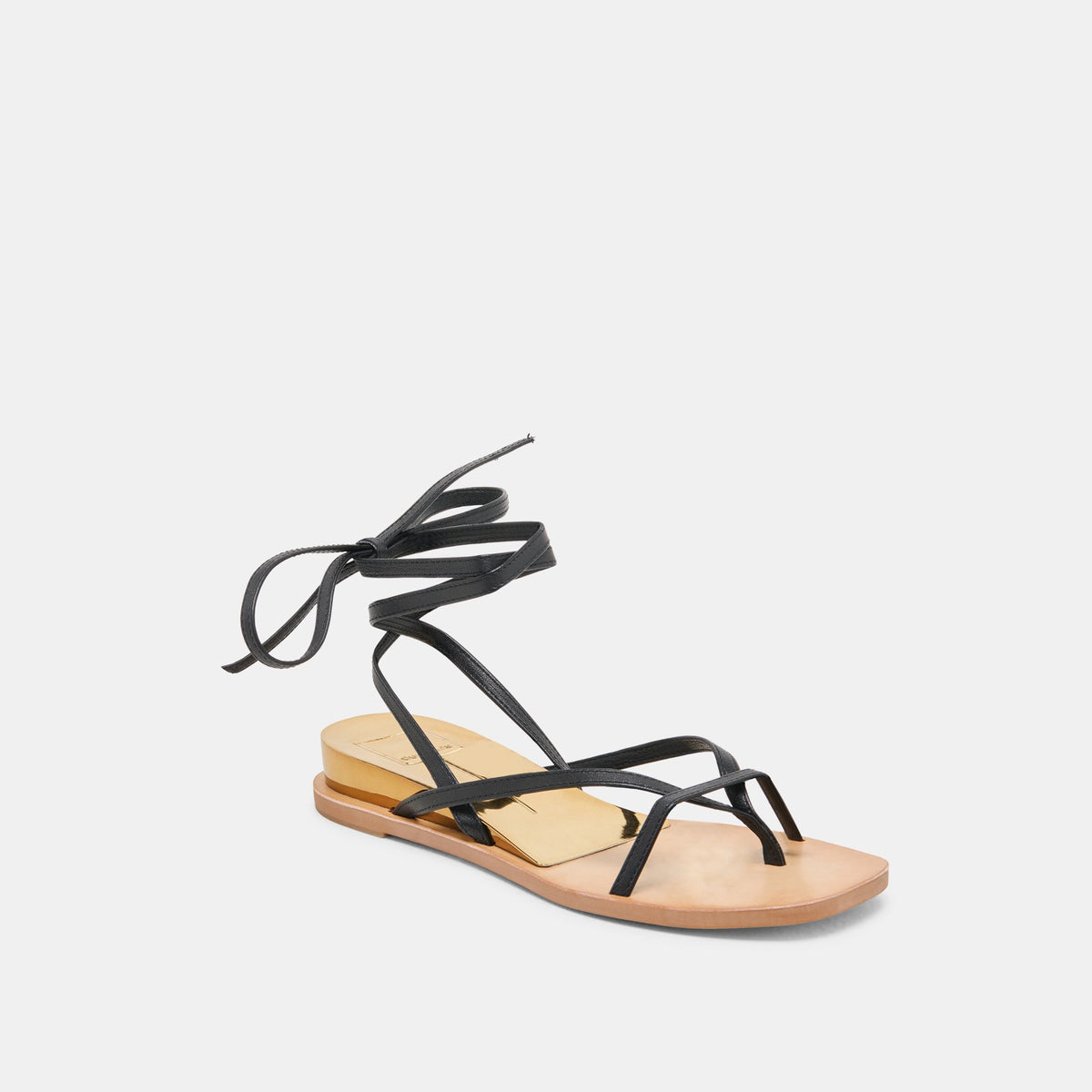 RUDIE SANDALS BLACK LEATHER | Dolce Vita