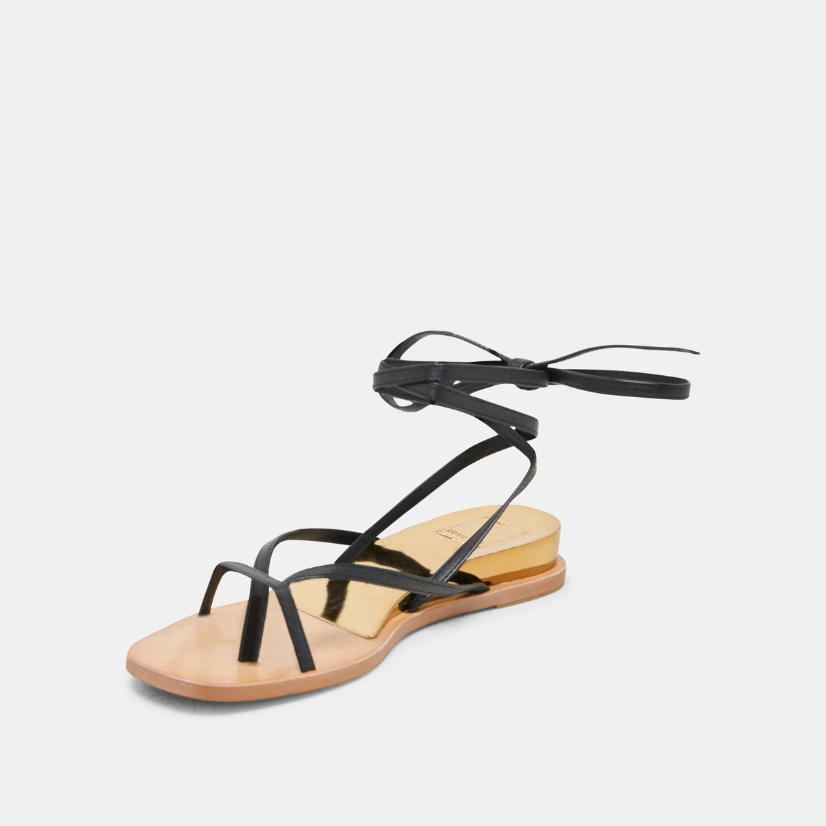 RUDIE SANDALS BLACK LEATHER | Dolce Vita