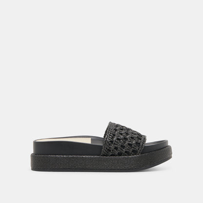 SIDONA SANDALS ONYX RAFFIA | Dolce Vita