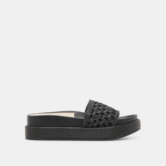 SIDONA SANDALS ONYX RAFFIA | Dolce Vita