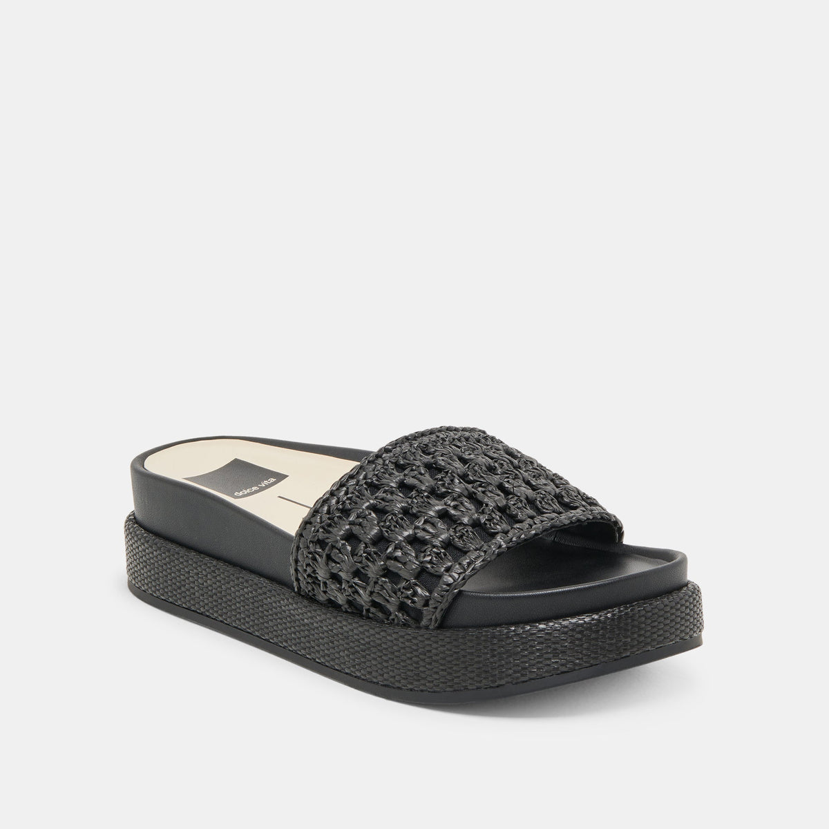 SIDONA SANDALS ONYX RAFFIA | Dolce Vita
