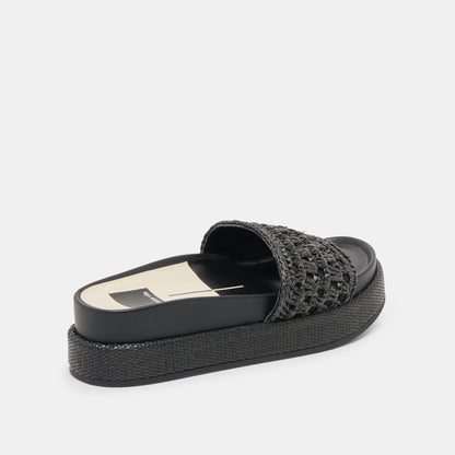 SIDONA SANDALS ONYX RAFFIA | Dolce Vita