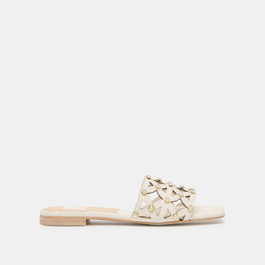 Berrit White Leather Sandals | Dolce Vita