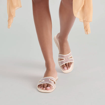 Flori Off White Mesh Sandals | Dolce Vita