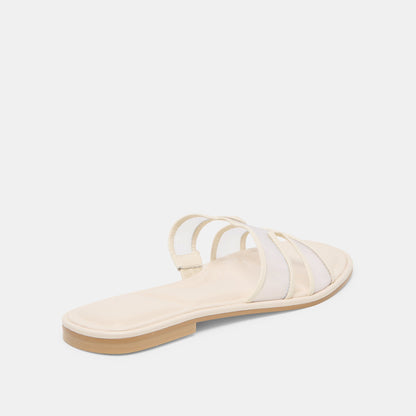 Flori Off White Mesh Sandals | Dolce Vita