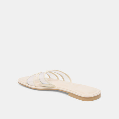Flori Off White Mesh Sandals | Dolce Vita