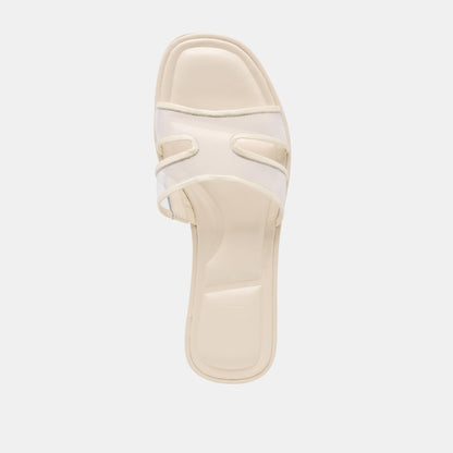 Flori Off White Mesh Sandals | Dolce Vita