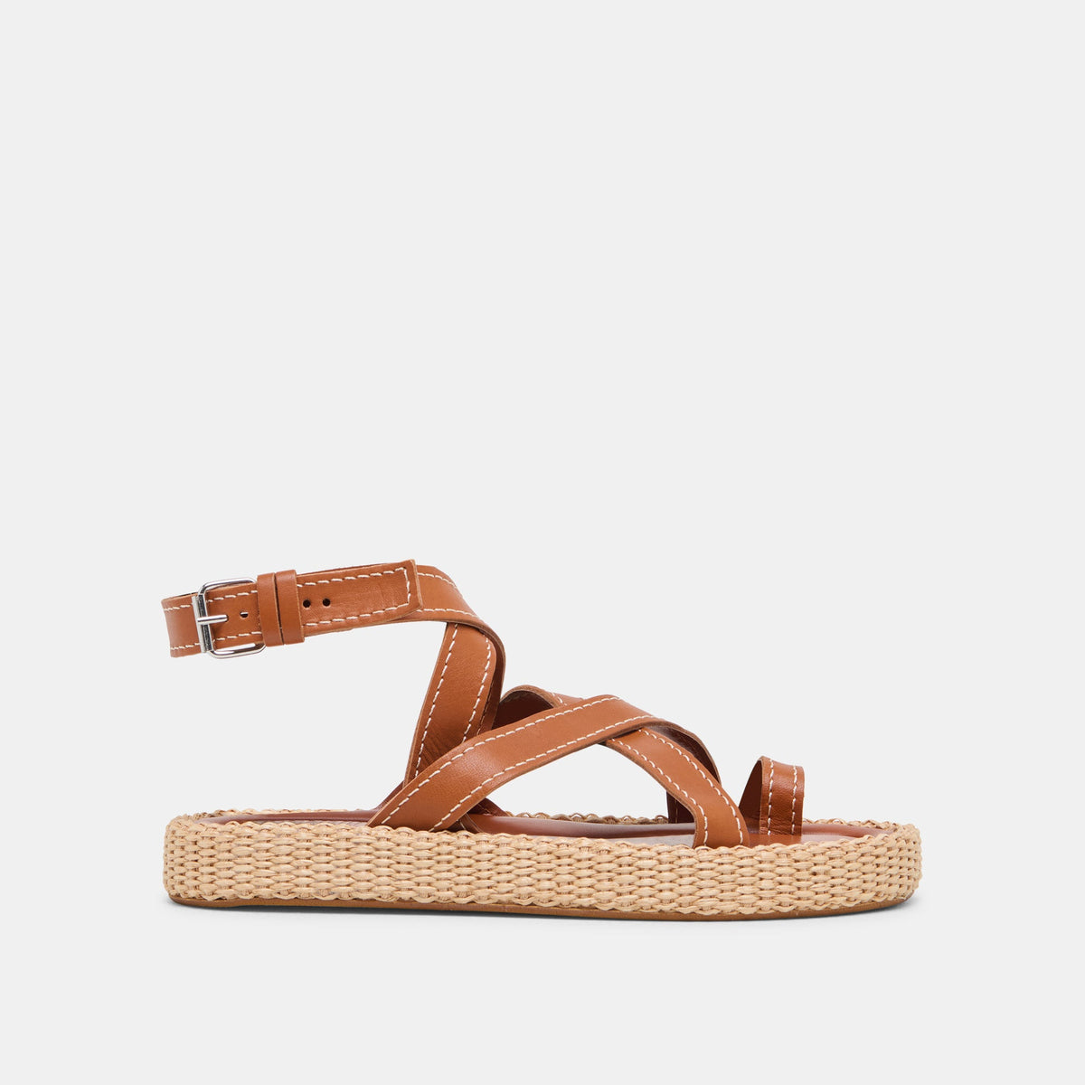 ROXIE SANDALS BROWN LEATHER | Dolce Vita