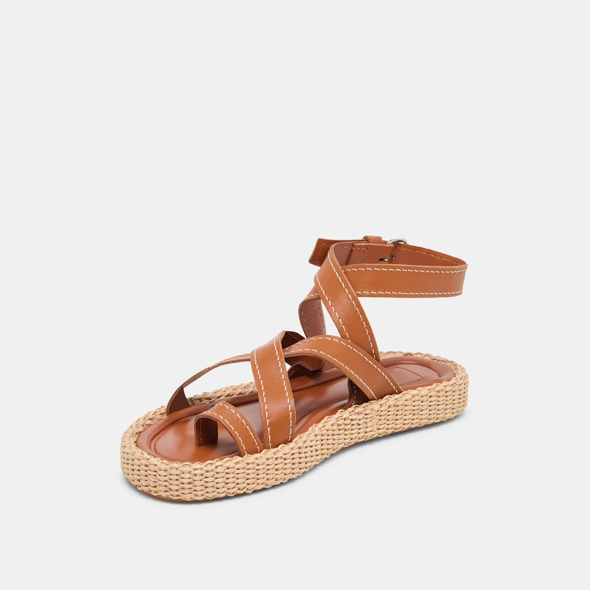 ROXIE SANDALS BROWN LEATHER | Dolce Vita