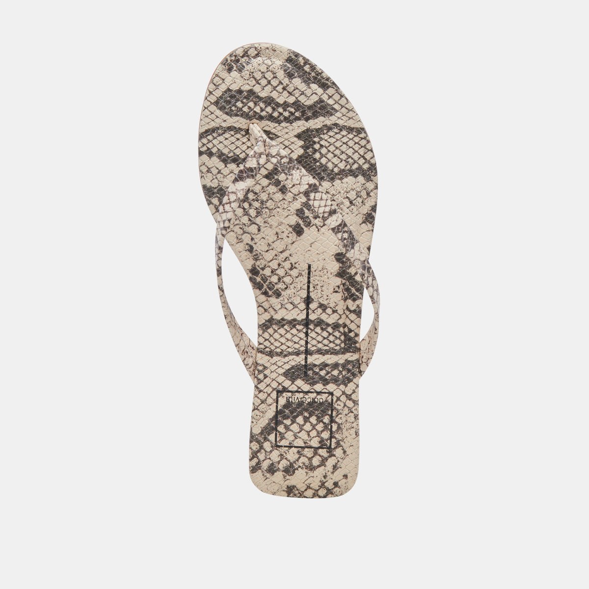 LAYNEY SANDALS BLACK WHITE EMBOSSED SNAKE | Dolce Vita