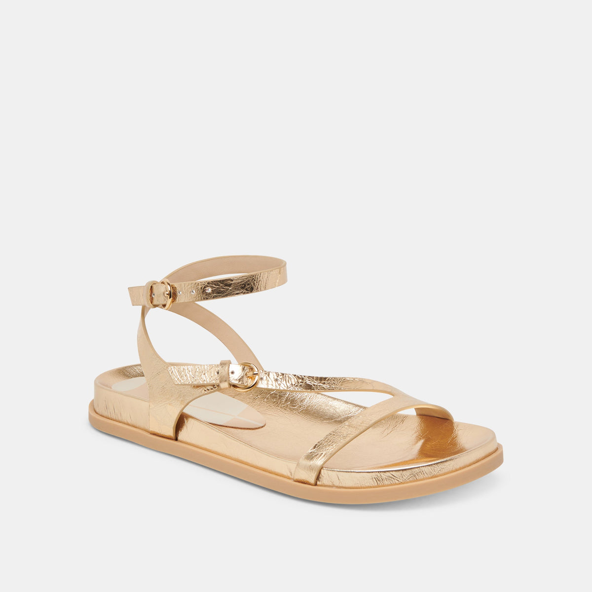 DARLIS SANDALS GOLD DISTRESSED LEATHER | Dolce Vita