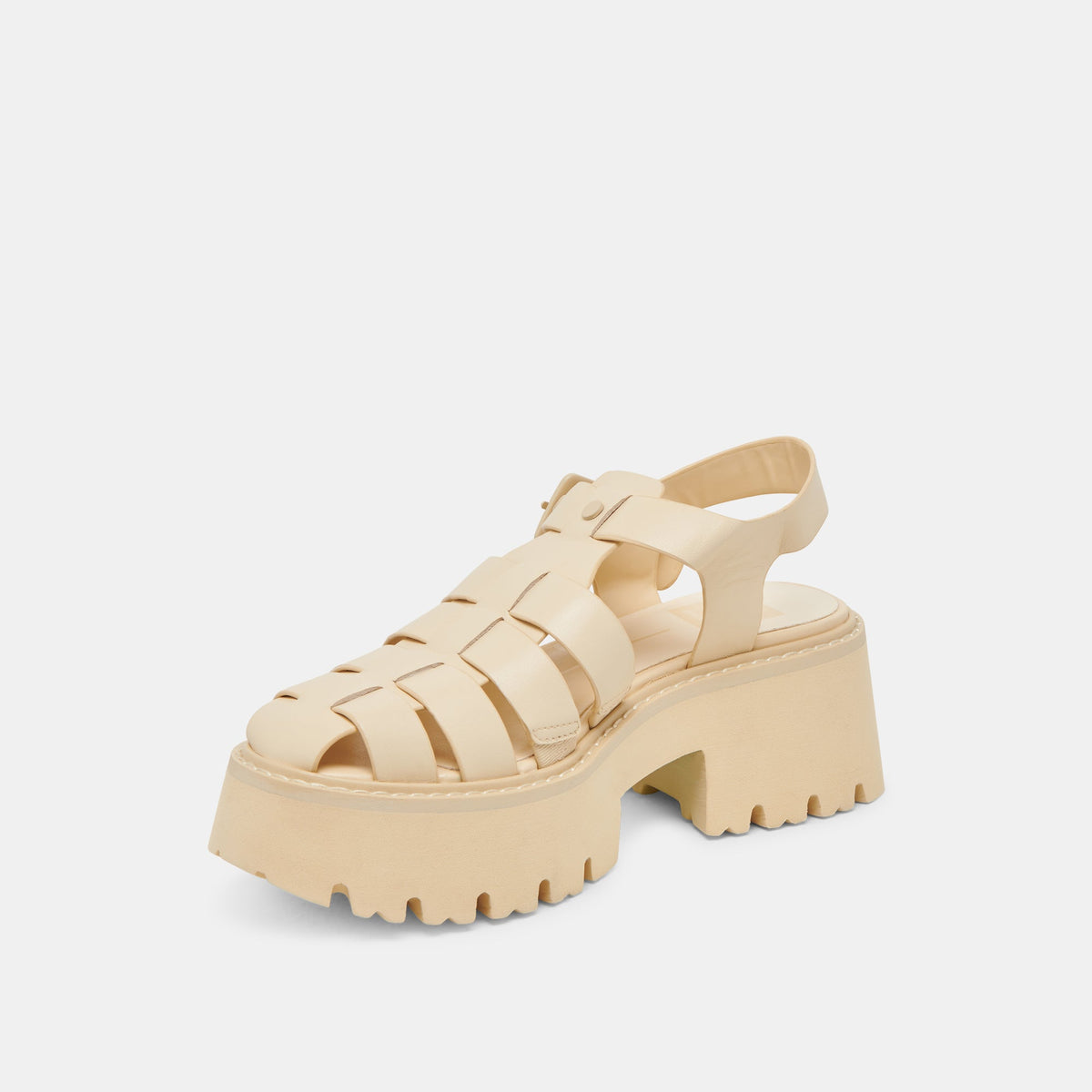 LASLY TONAL SANDALS LIGHT YELLOW LEATHER | Dolce Vita