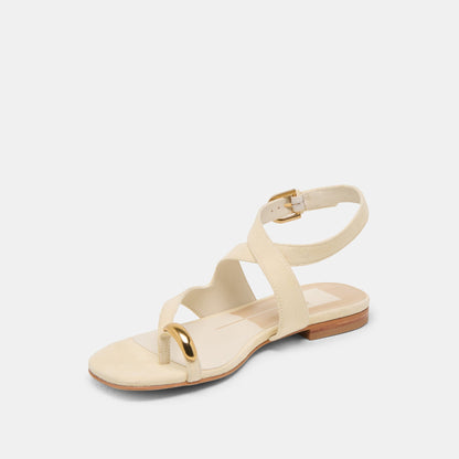 EARLA SANDALS NATURAL SUEDE | Dolce Vita