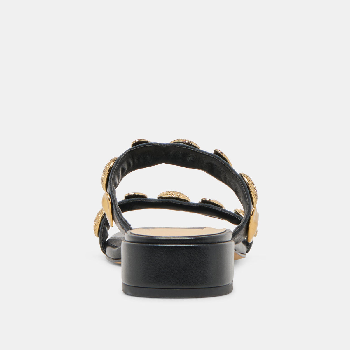 Farrow Black Leather Sandals | Dolce Vita