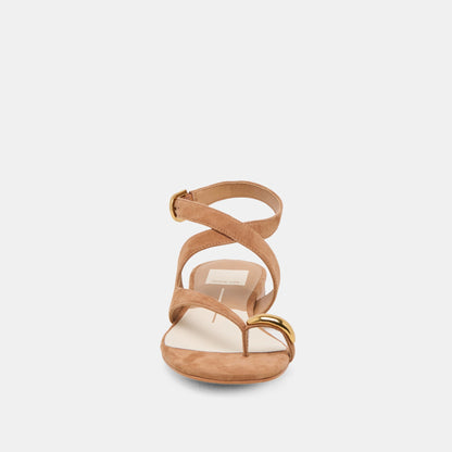 EARLA SANDALS BROWN SUEDE | Dolce Vita