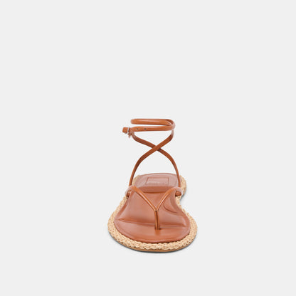 COVE SANDALS BROWN LEATHER | Dolce Vita