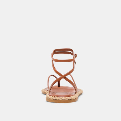 COVE SANDALS BROWN LEATHER | Dolce Vita