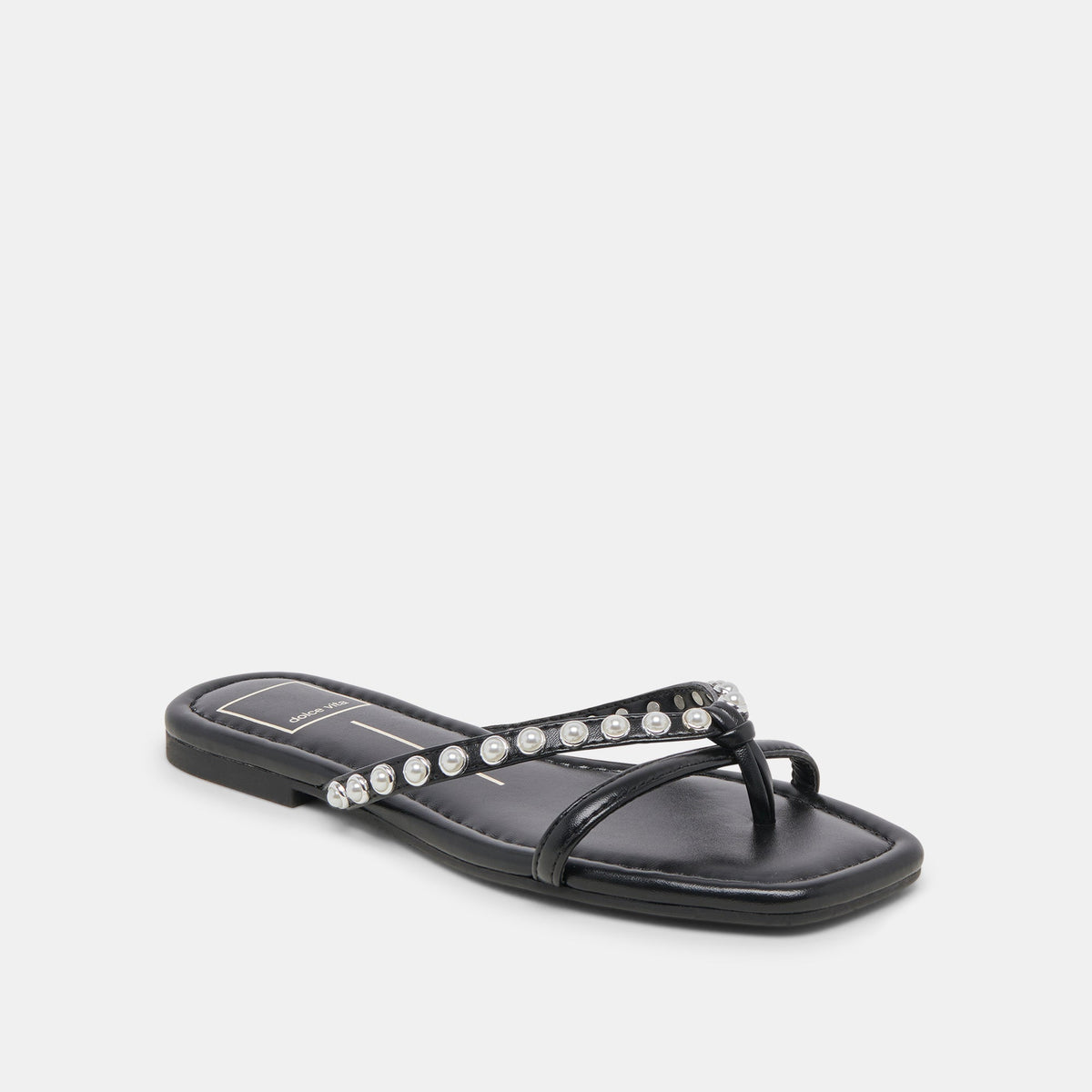 LUCCA PEARL SANDALS BLACK PEARLS | Dolce Vita