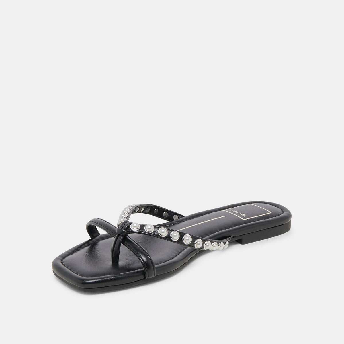 LUCCA PEARL SANDALS BLACK PEARLS | Dolce Vita